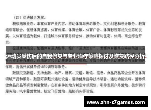 运动员受伤后的自我修复与专业治疗策略探讨及恢复路径分析